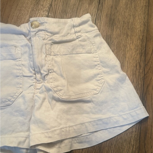 Anthro Maeve The Colette Linen Blend High Rise Magic Fabric White Shorts Size 25 - Picture 12 of 16